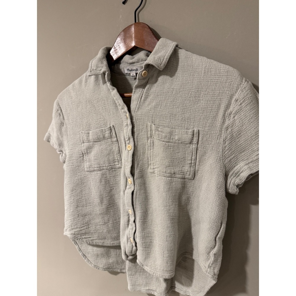 Madewell Women's Breezewoven Beachside Shirttail Top Size Small - Picture 2 of 4